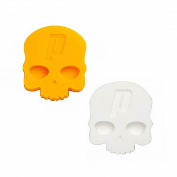 Prince Hydrogen Skull-Damp Vibration Dampener 2-Pack White / Orange